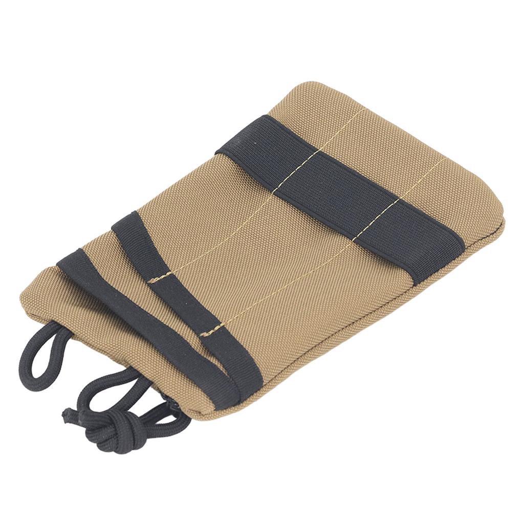 Pung i Oxford-stoff Bærbare innskuddsposer Nøkkelkortholder Myntkortholder Belteveske Oppbevaringspose khaki