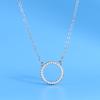 Necklace Jewelry for Women Versatile High-end Sense Round Full Diamond Temperament Clavicle Chain Accessories