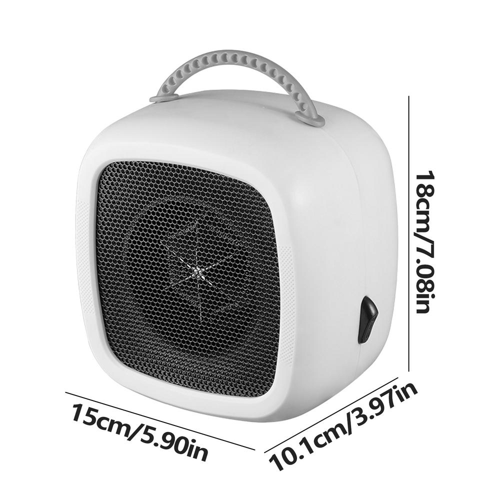 Electric Heater Indoor 600w Efficient Portable Electric Heater With Two Modes Handle Mute Mini Heater Adjustable Small Heater белый