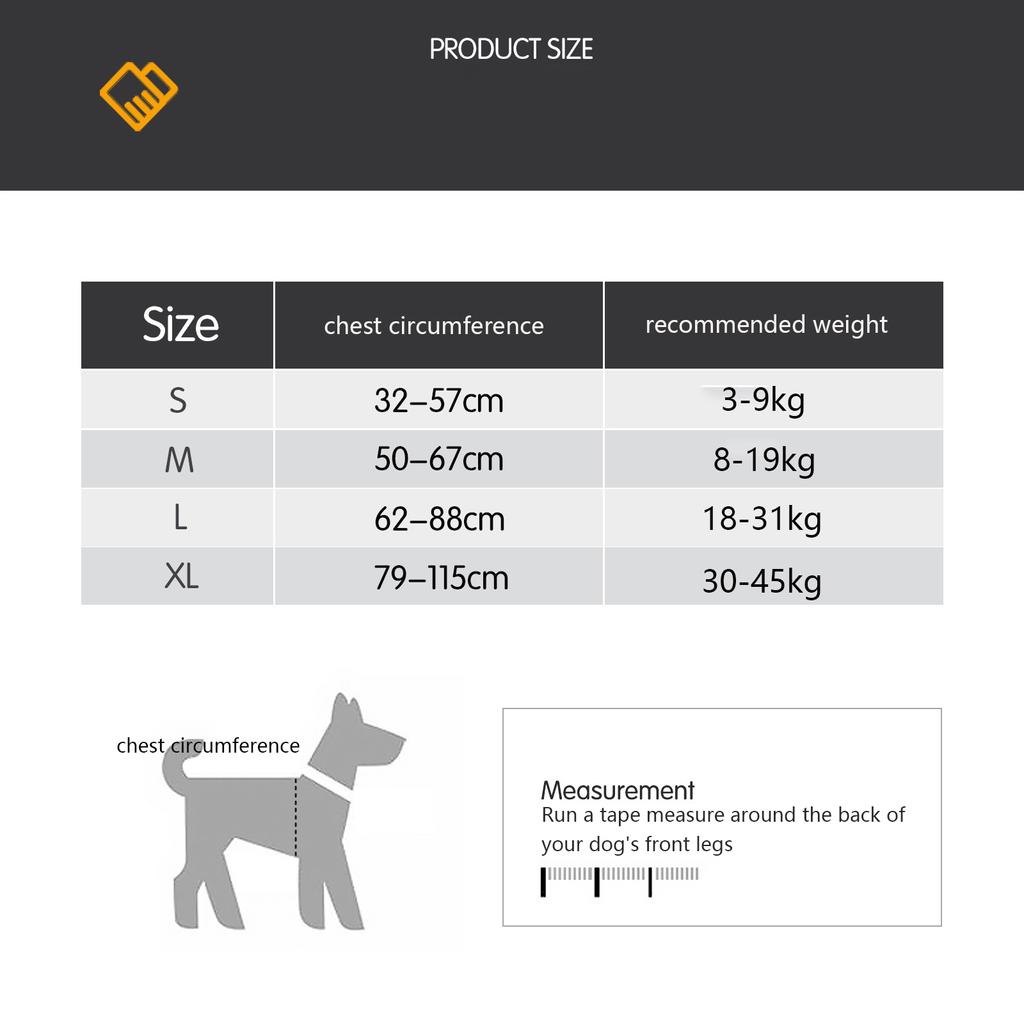 Classic Large Dog Harness Reflective Adjustable Lightweight Pet Dog Harness Comfortable Dog Harness Suitable for Large and Medium- Dogs