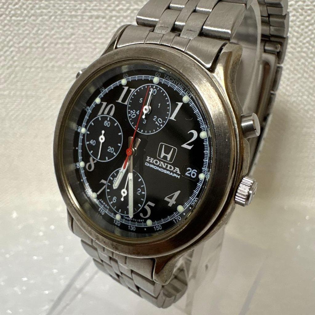 Used Working condition, HONDA chronograph, manufactured by SEIKO, battery replaced