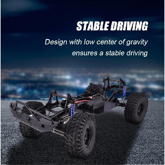 12.3 inch Chassis Frame Wheelbase Mounted DIY Toys For 1/10 SCX10II 90046 90047 Remote Control Crawler Car Parts Base Set