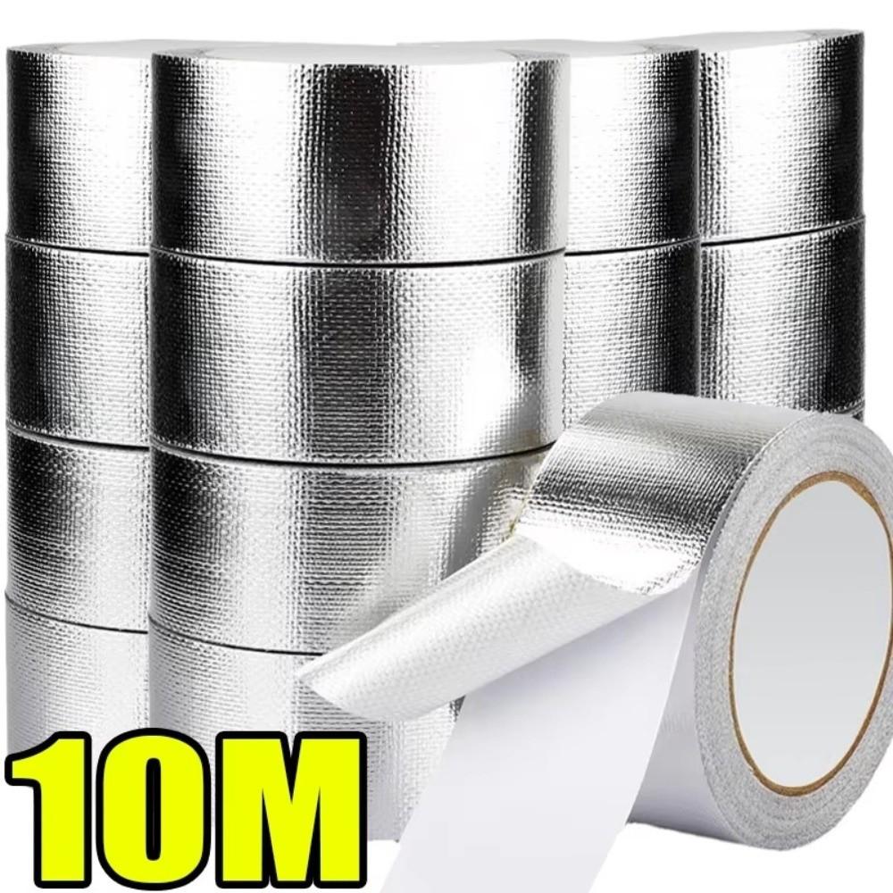 5/10Meters Air Conditioning Pipe Wrapping Tape Waterproof Sun-proof Fiberglass Aluminum Foil Tapes Heat-insulating
