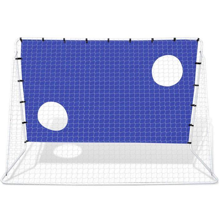 VidaXL But de Football avec Cibles 240x92x150 cm Filet Football Adultes 90573