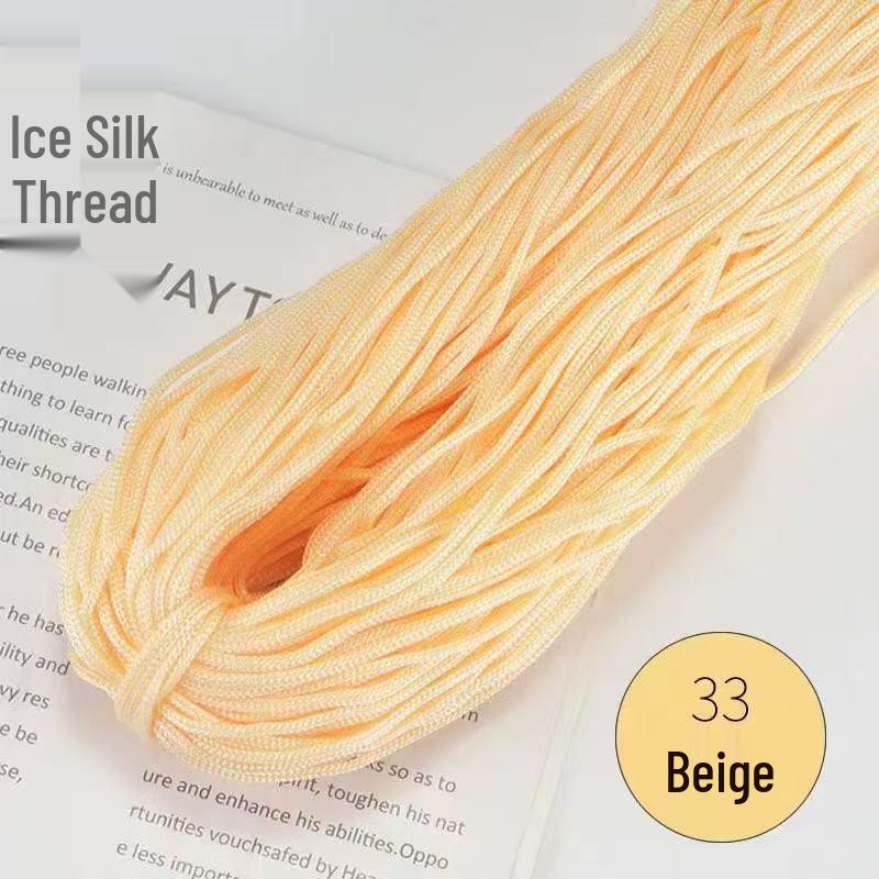 Lightweight Thick Ice Silk Yarn Hand-Knitted Hat & Large Bundle for Spring/Summer Crochet