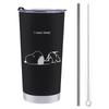 Snoopy Mug Coffee Cup Convenience Store Cup Tumbler Stainless Steel with Lid Portable Gasudeo Direct Drip Gift Car Character Goods Cute 600ml Cold/Hot