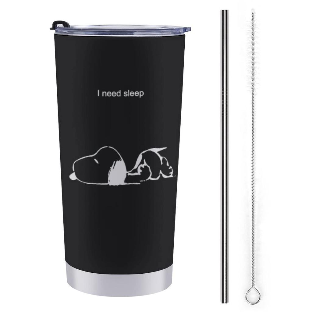 Snoopy Mug Coffee Cup Convenience Store Cup Tumbler Stainless Steel with Lid Portable Gasudeo Direct Drip Gift Car Character Goods Cute 600ml Cold/Hot