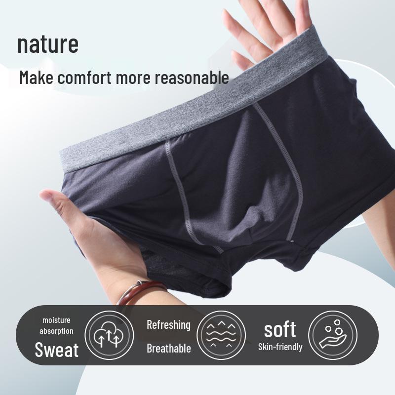 Men's Modal Cotton Plus Size Athletic Briefs Shorts