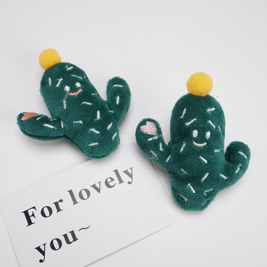 

Cute Cactus Cartoon Plush Brooch & Clothing Accessories Open Back