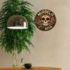 Vintage Round Metal Wall Art Personalized Gift for Home Bar Kitchen Decor