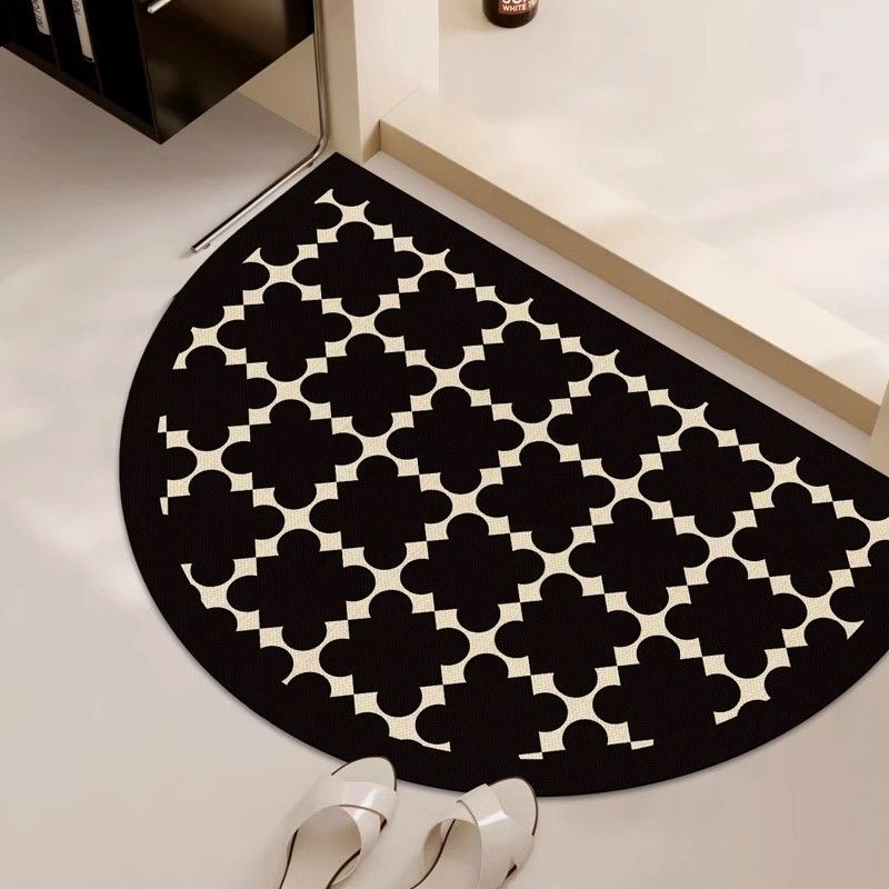 

Полукруглый коврик для пола из диатомовой земли, впитывающий воду в ванной, противоскользящий, быстросохнущий, для душа и предотвращения падений 40X60cm 15.7X23.6in