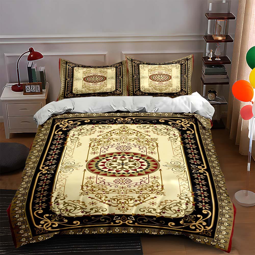 

Ornate, geometric, floral. Bedding Duvet cover sets Duvet covers Pillowcases gifts (1 * Duvet Cover 2 * Pillowcases, without duvet insert) 135x200cm