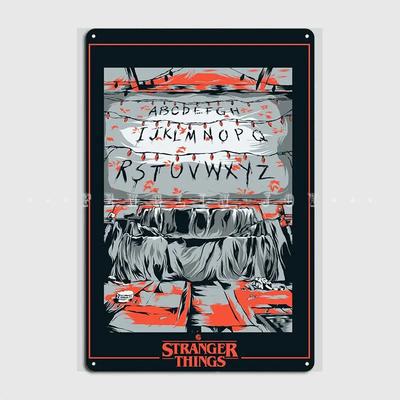 Stranger Tings Demogorgon Metallschild Wandbild Pub Garagendekoration Plaketten Blechschild Poster