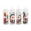 LED Electronic Candle Light Transparent Tear Acrylic Crystal Christmas Candle Christmas Pattern Decoration Crafts