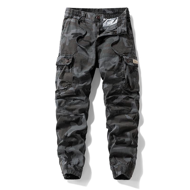 Summer New Overalls Men's Trendy Brand High-end Pants Men's Casual Loose Camouflage Pants Men's Trousers