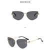 Women's sunglasses, men's and women's fashion polygonal frameless sunglasses