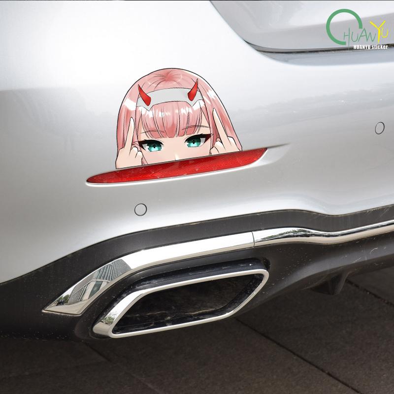 Kasi Car Sticker  Cartoon Japanese Cute Girl Animation Anime Auto Body Motorcycle Bumper Reflective Decal