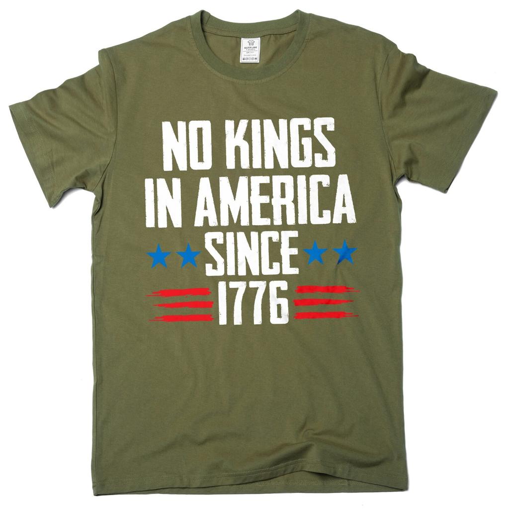 Men's No Kings in America since 1776 T-shirt 4th of July Independence day USA T