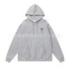 Unisex Embroidered Heart Hoodie Sweatshirt Casual Loose Fit Cotton Pullover Winter