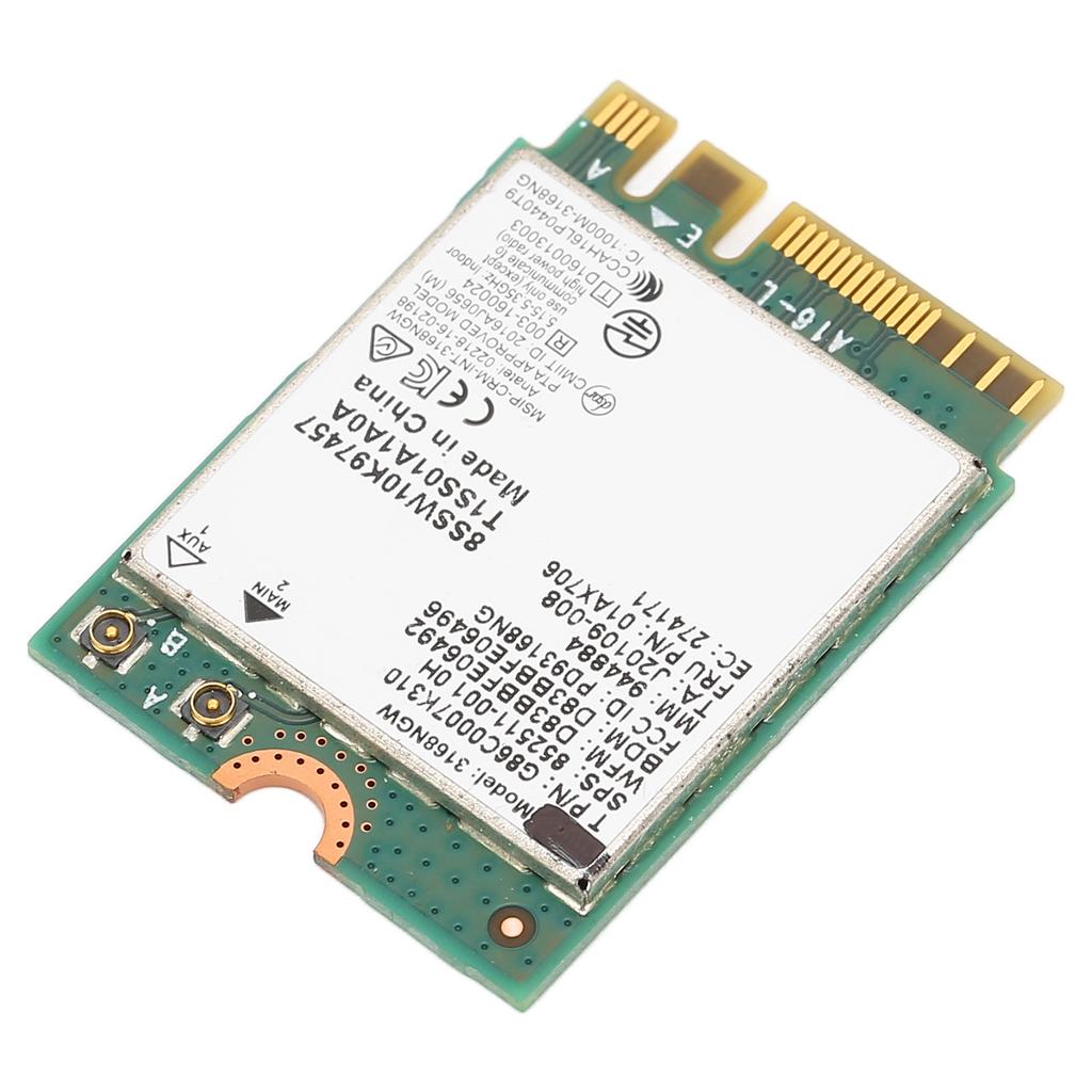 Wireless Module 3168NGW AC NGFF M.2 2.4G 5G Dual Frequency 600Mbps BT 4.2 WIFI Network Card