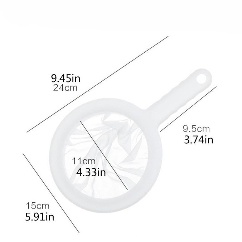 Ultrafeiner Filter-Nylonsieb, Küchen-Kaffee-Sojamilch-Filterlöffel, Lebensmittelgeeignetes Rückstandstrennwerkzeug