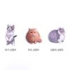 Acrylic Animal Fat Cat Keychain Accessory Supplies