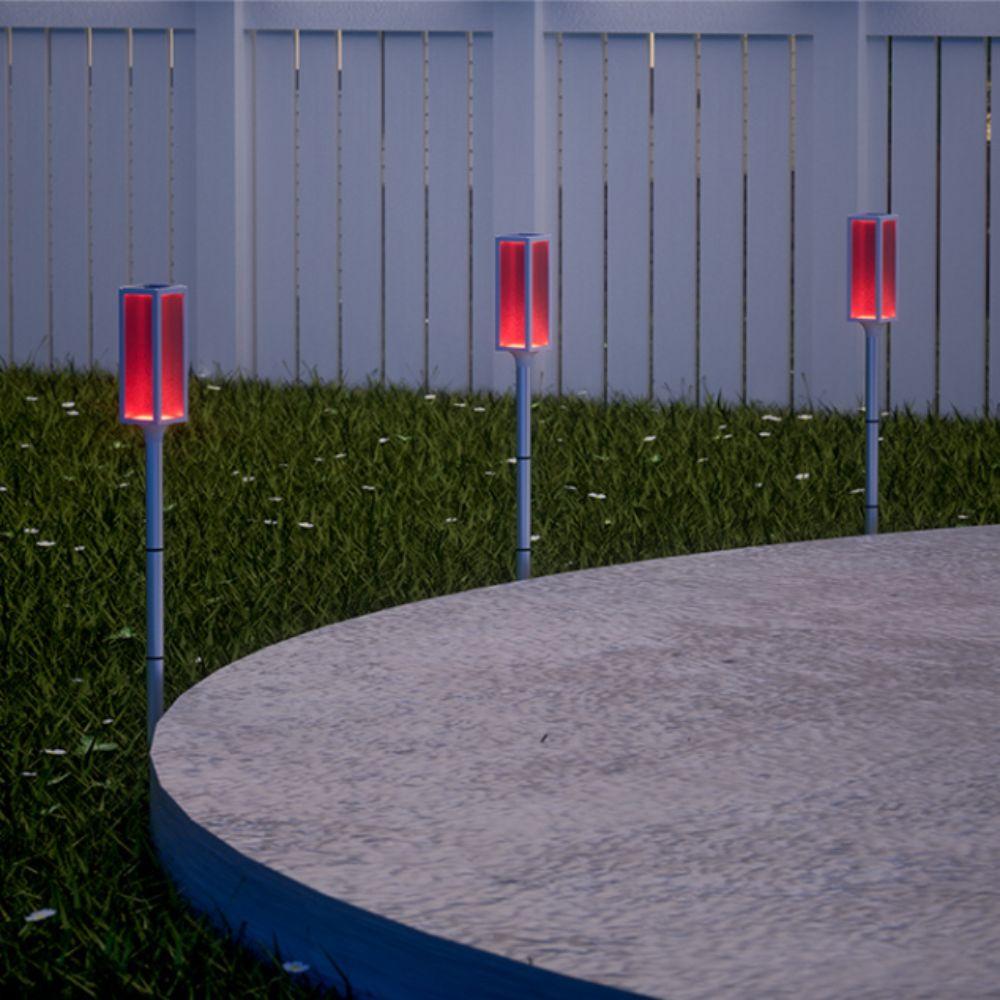 Warning Light Traffic Roadside Lights Led Flashing Signals Solar Lamps  Outdoor