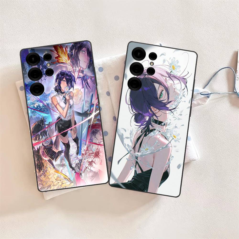 Anime Chainsaw Man Reze Arc Phone Case For Samsung S 24 Fe 25 Ultra Plus 20 Lite 21 30 22 23 24 22 Ultra 5G Fundas
