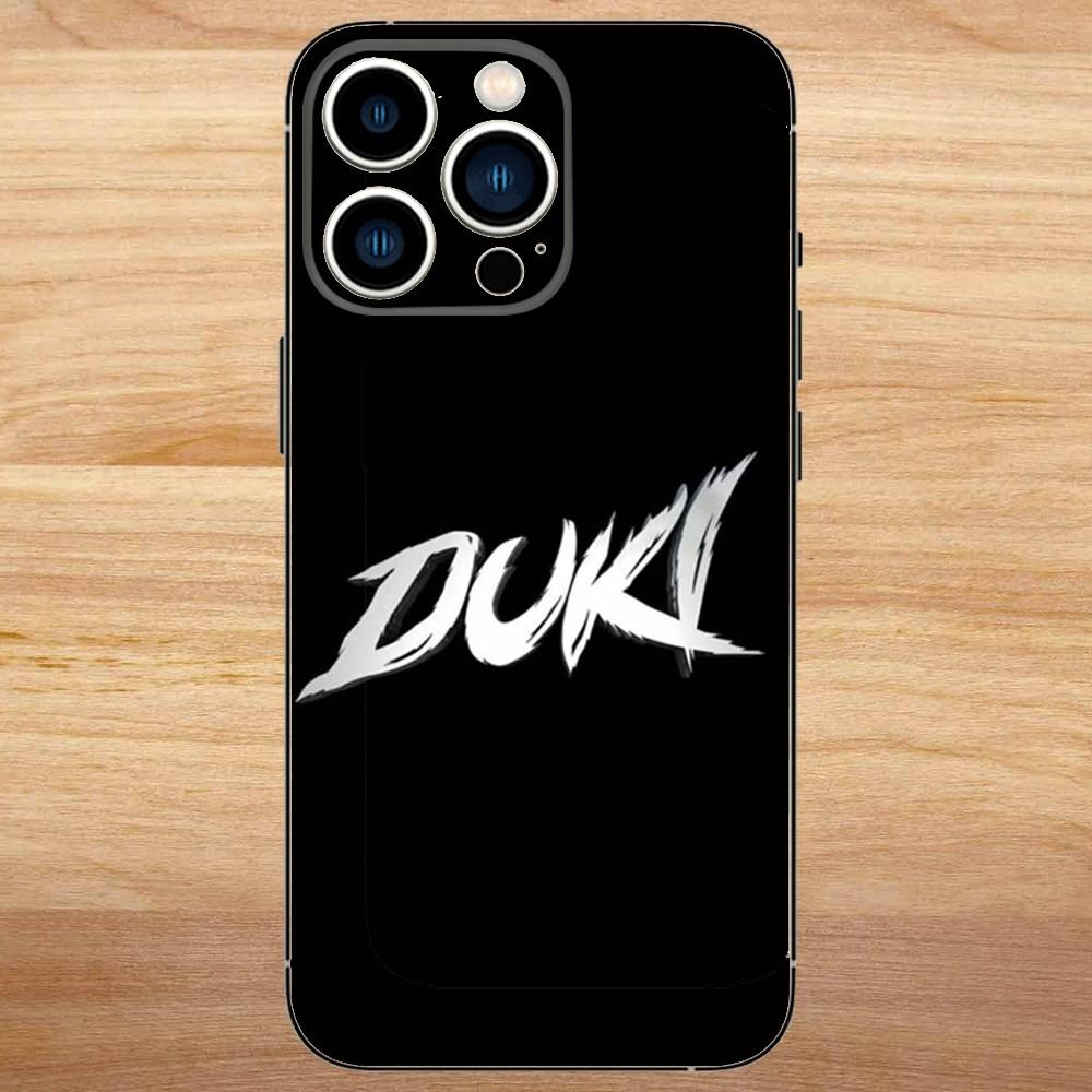 Duki Rapper Phone Case For iPhone15,14,13,12,11,Pro,Max,Plus,Mini,X,XS,XR,8,7,6,S,Plus,SE Soft Black Case