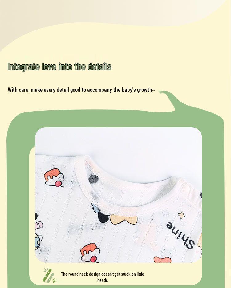 Summer Baby Pajama Set: Short Sleeve & Shorts for Infants