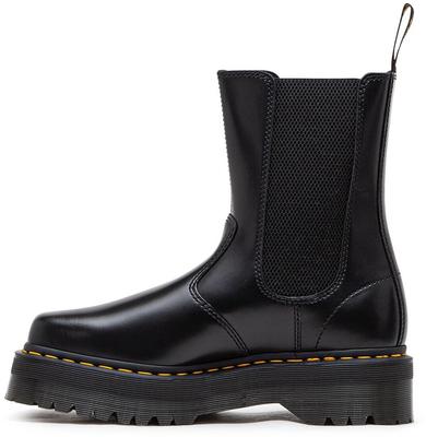 Dr Chelsea Boots. Martens 2976 Hi Quad Squared Black