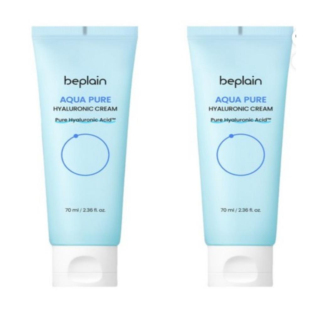 Beplain Aqua Pure Hyaluronic Cream Deep Hydration & Moisturizing Face Cream 70ml ×2