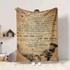 1pc Love Life Blanket, Lightweight Flannel Throw Blanket For Sofa, Bed, Travel, Camping, Living Room, Office238