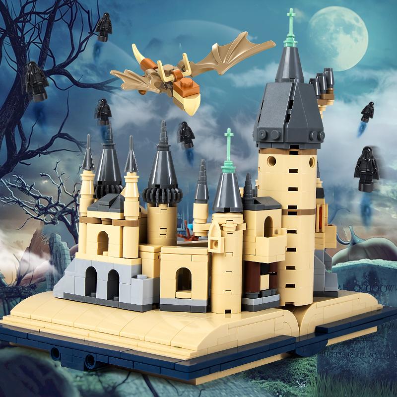 Castle Book Construction Blocks  Moc Assembly 3D Model Dragon Moc Small Brick Figurine Toys For Kids Christmas Present