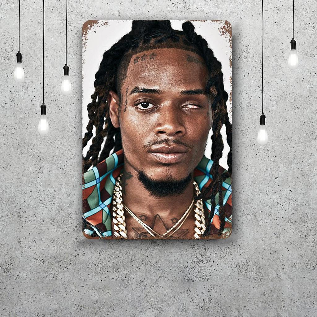 Fetty Wap Vintage Tin Sign Home Decor Wall Decor Art Wall Mural Room Decoration Decor Retro Metal Sign Plate Bar Posters