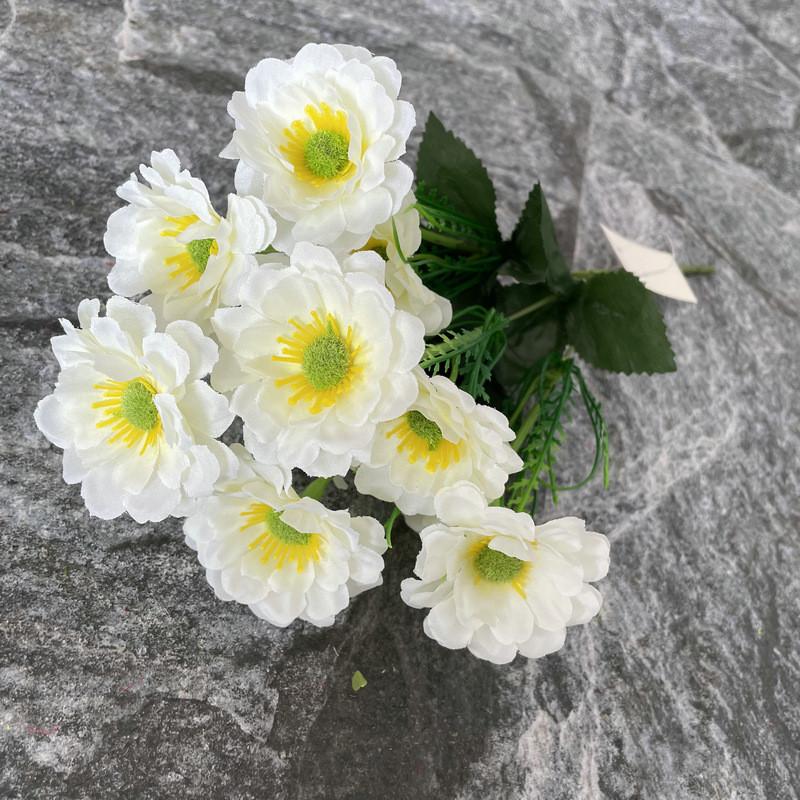 Country Style Silk Chrysanthemum Artificial Flower For Home Decor Photography Prop