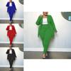 Plus Size Womens Blazer Long Sleeve Casual Suit With Polyester Fabric For Office Wear