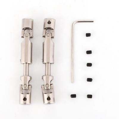 2pcs Metal 57-70mm Universal Drive Shaft Car Model RC Car Accessories for MN-35 MN-66 B-14 B-24