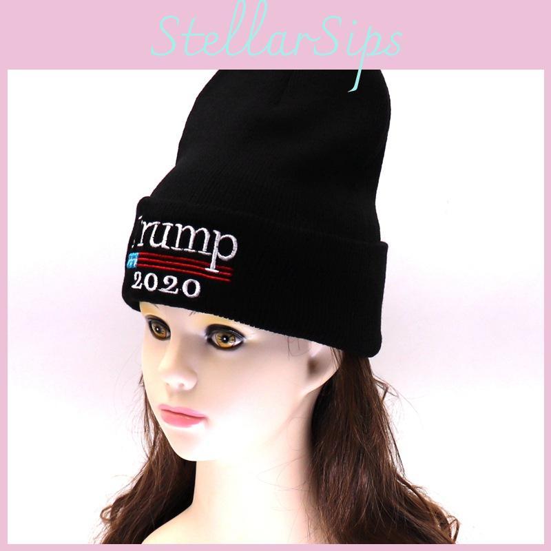 2020 Donald Trump Beanie Hat Make America Great Again Knit Beanie Warm Cap Ski