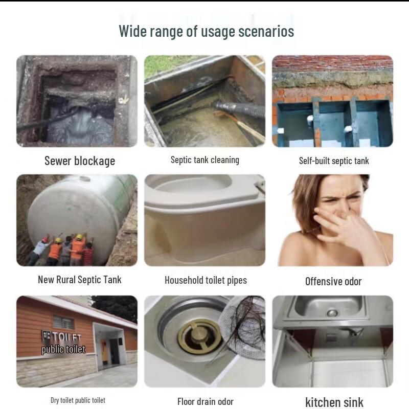 Qi Ge Jiang Septic Tank & Drain Decomposer and Deodorizer