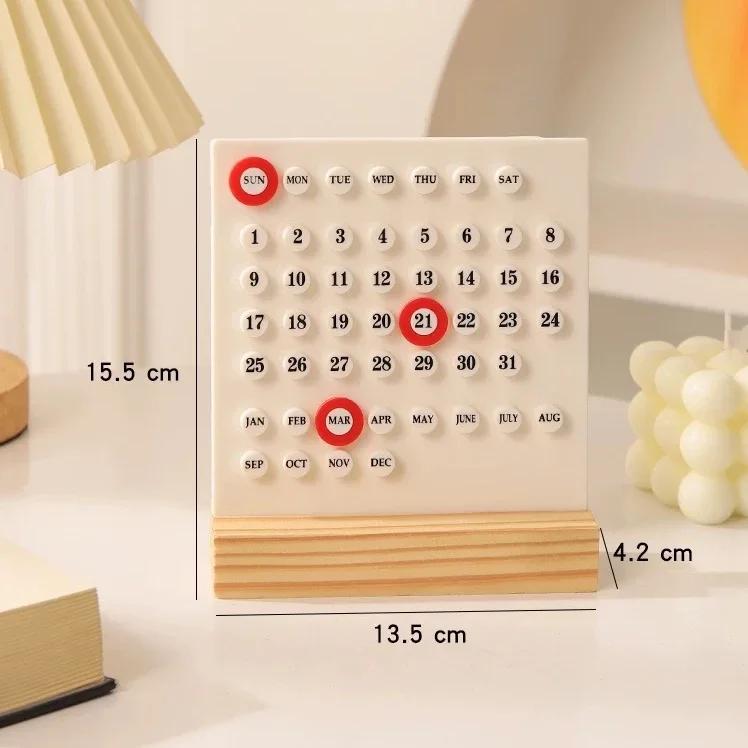Calendar Mini DIY Desktop Calendar, Office Desktop Decoration, Holiday Decoration Calendar
