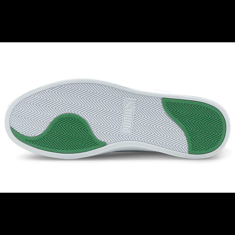 Puma Unisex Shuffle Low Top Sneakers White Green 309668-13