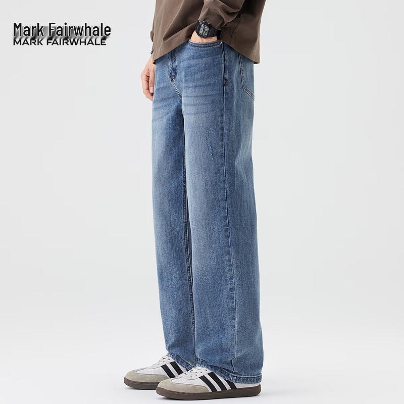Mark Fairwhale Men's Loose Straight Washed Jeans