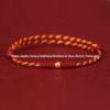 Year of the Horse Gold Wealth Bracelet with Pixiu, Clover Charm, and Red Rope