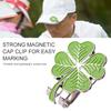 Magnetic Golf Cap Clip Clover Hat Clamp Metal Ball Marker Outdoor Sports Accessory