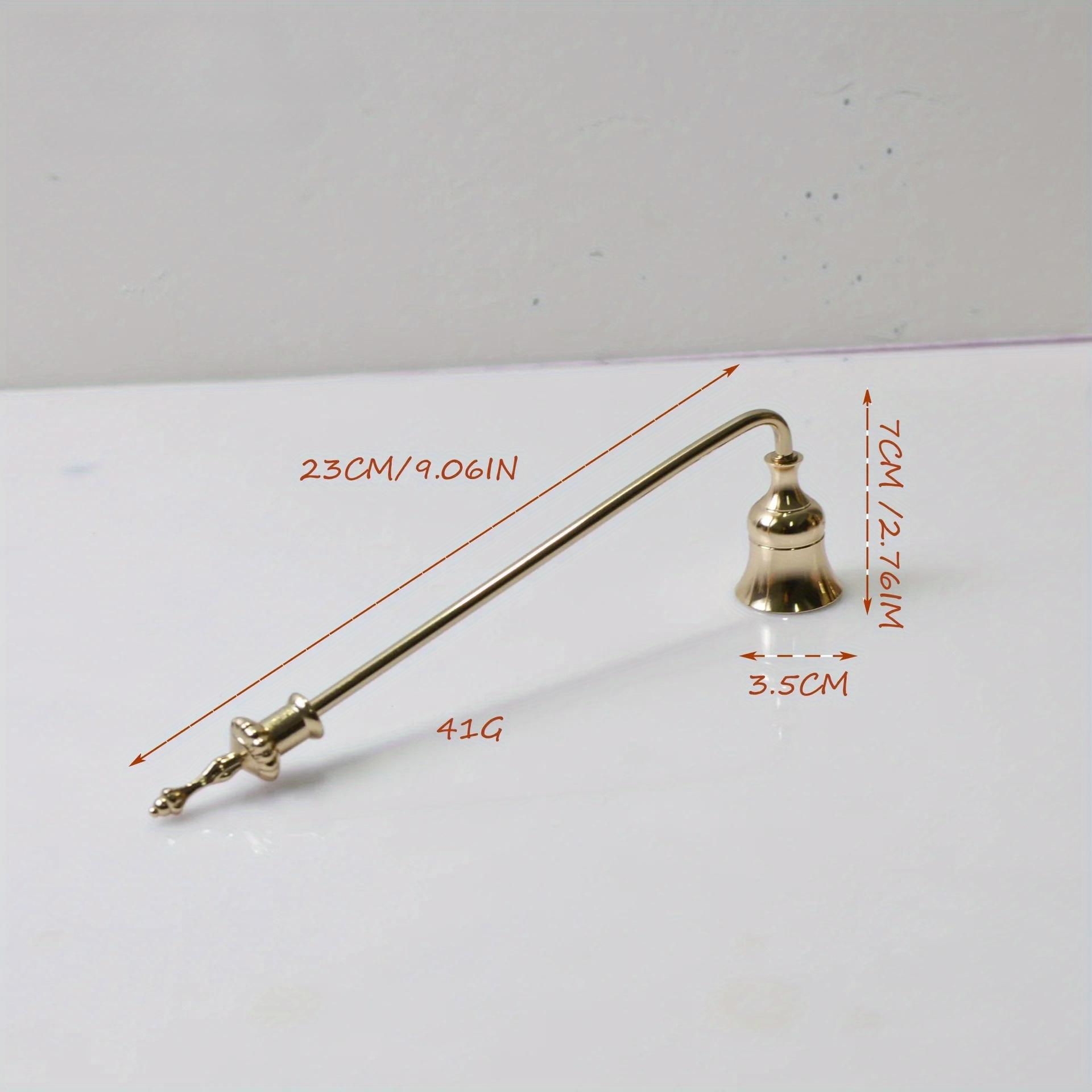 

Metal Candle Snuffer Bell-shape Fire Extinguisher Wick Cover Handle Vintage Decor Home SPA Hotel золотой