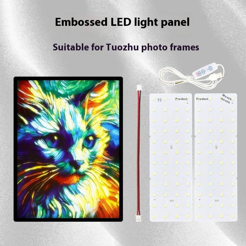 1 Set 3D Print Pos Po Frame Back Light Plate 1.75Mm Pla Lithophane Cmyk Plafilament 3D Fdm Printer Filament