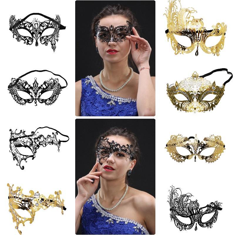 Metallische Maskenballmaske Für Partys Und Halloween Sinnliches Und Exquisites Design