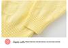 2026 Girls' Baby Bear Hollow Knit Cotton Cardigan: Spring/Summer, Lightweight, Long Sleeve, Airy Knit