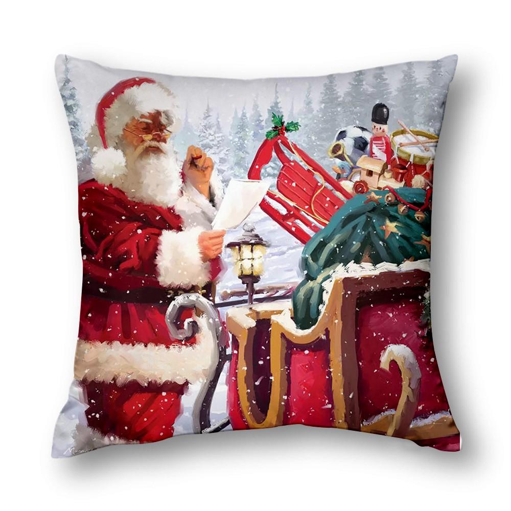 Christmas Decor Cushion Cover Sofa Decor Cushion Cover Bed Decor Pillow Cover Home Decor 40X40 45X45 50X50 60X60Cm
